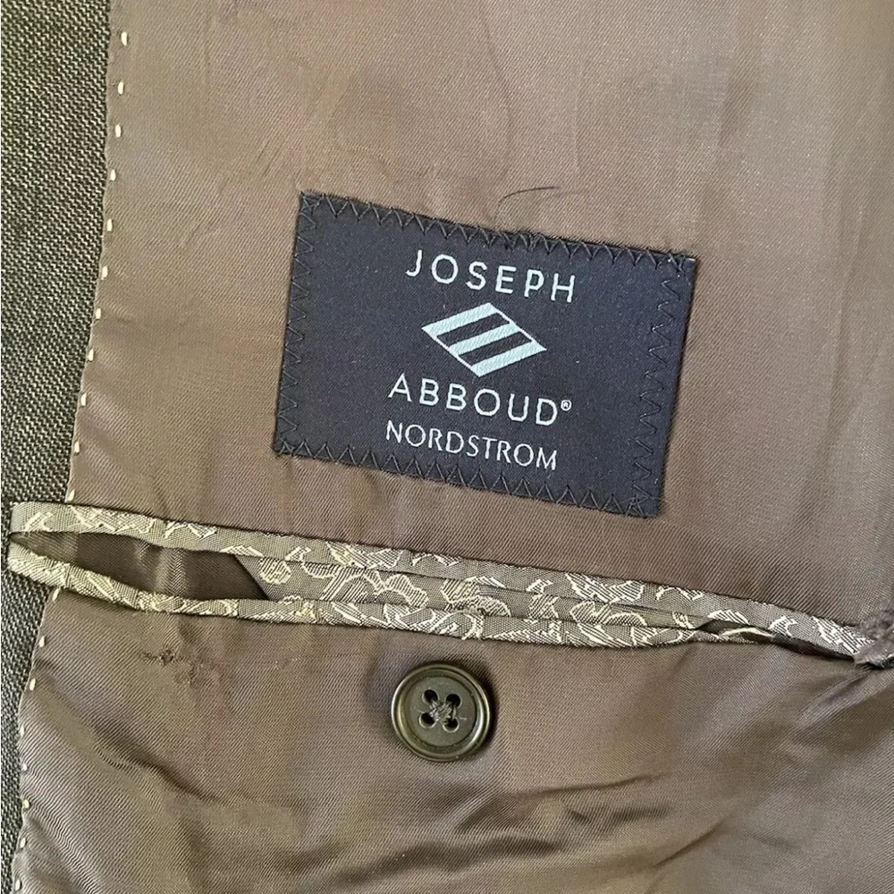JOSEPH‎ ABBOUD Made in USA Vintage Wool 2-Button Suit in Everyday Gray Size 44 L